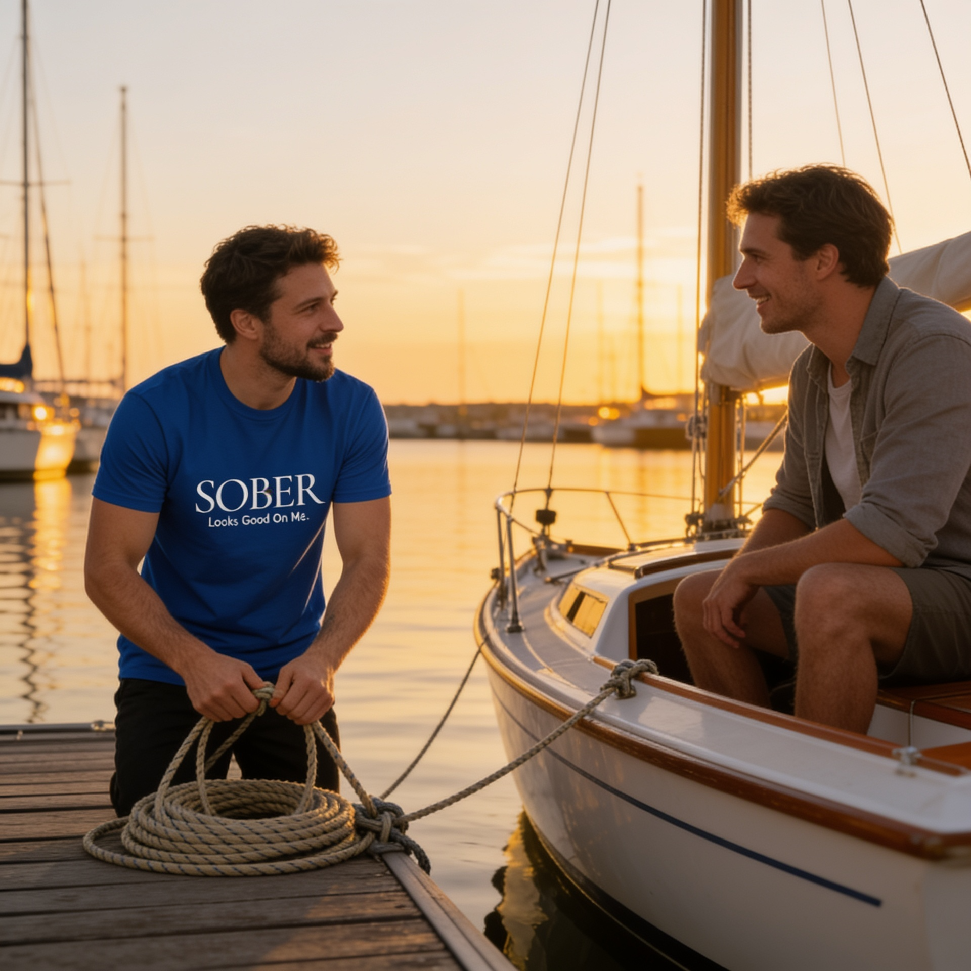 Sober Looks Good On Me™ Men's T-Shirt
