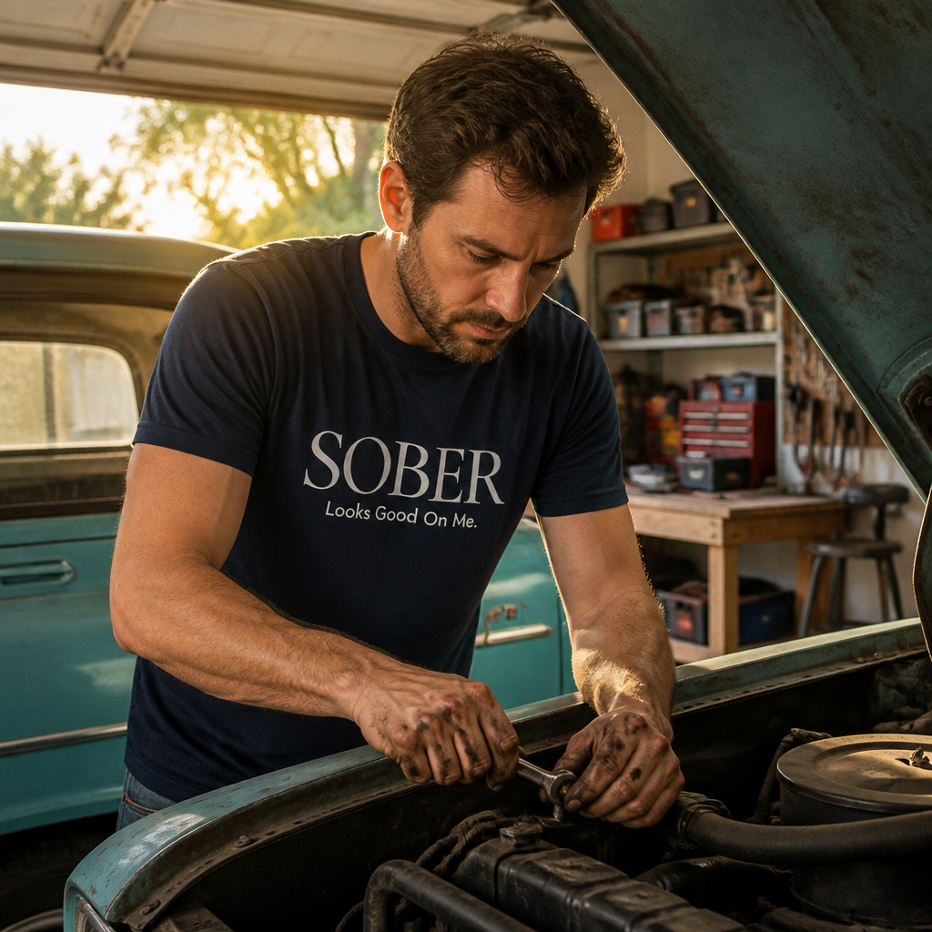 Sober Looks Good On Me™ Men's T-Shirt