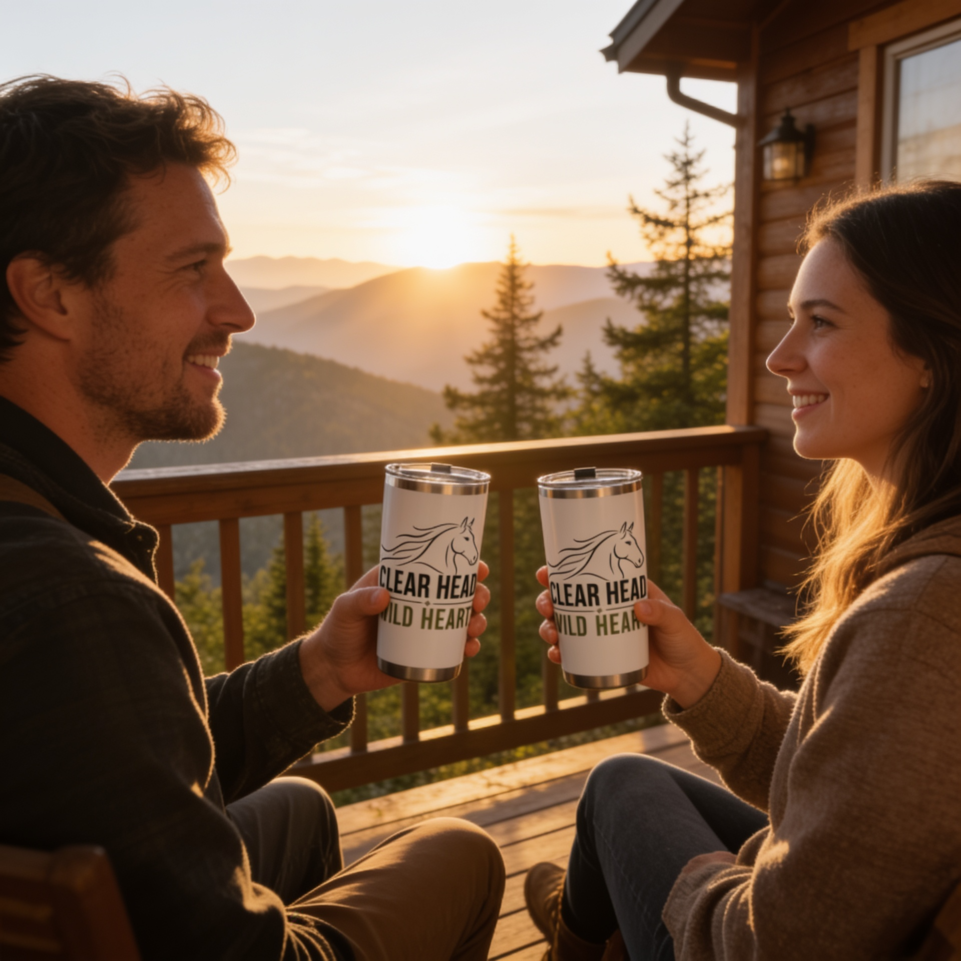 Clear Head. Wild Heart. 20 oz Insulated Tumbler