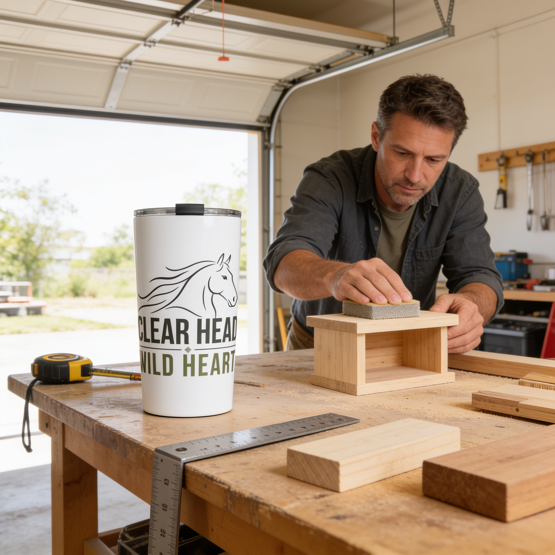 Clear Head. Wild Heart. 20 oz Insulated Tumbler