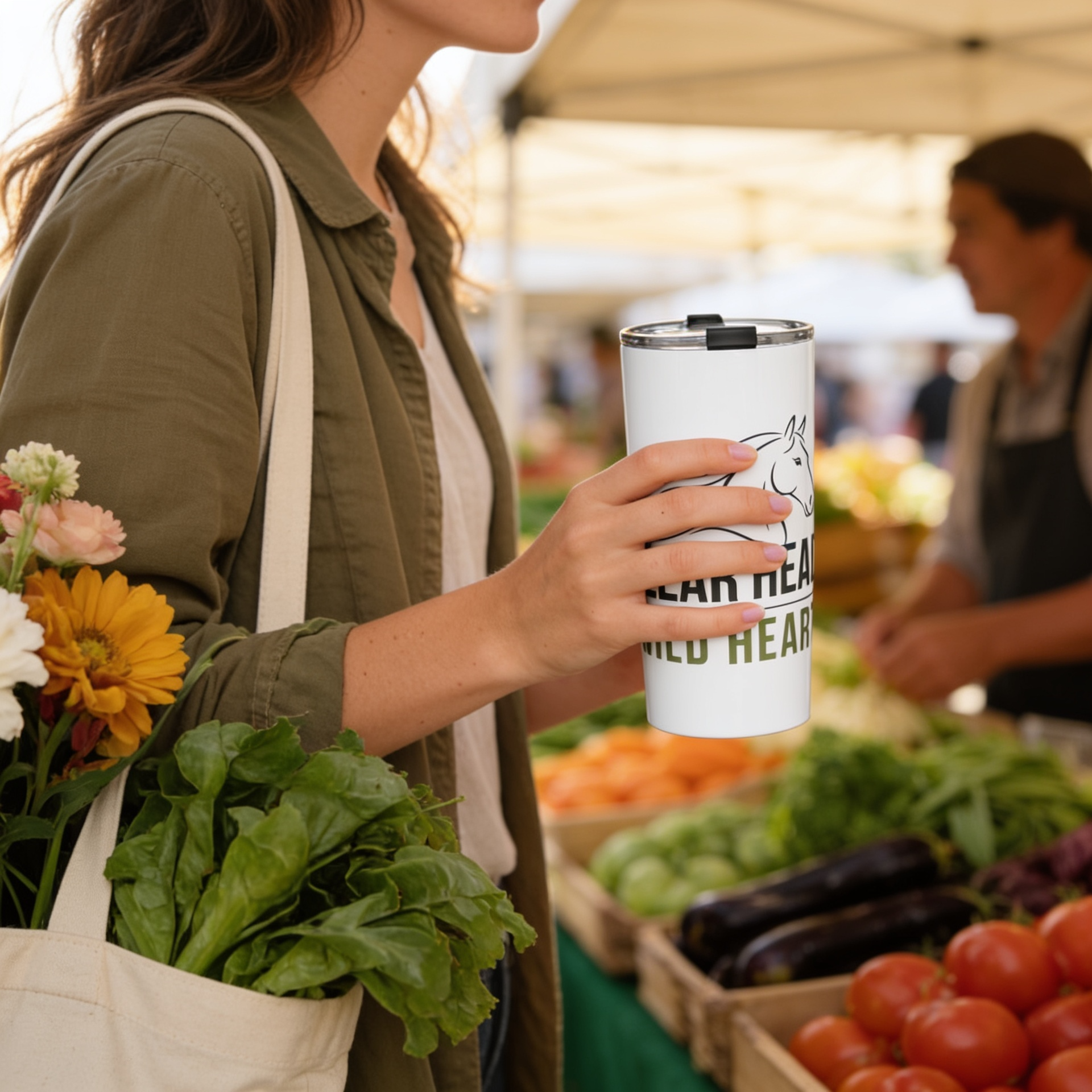 Clear Head. Wild Heart. 20 oz Insulated Tumbler