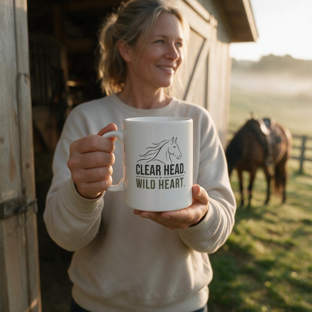Clear Head. Wild Heart. Ceramic Coffee Mug
